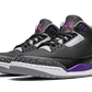 Air Jordan 3 Retro Black Court Purple - CT8532-050