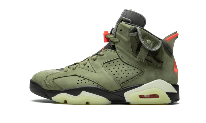 Air Jordan 6 Travis Scott Medium Olive - CN1084-200