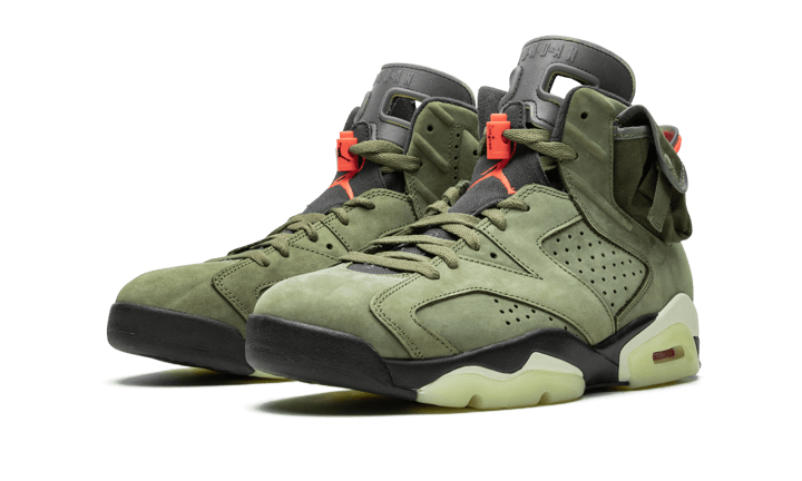 Air Jordan 6 Travis Scott Medium Olive - CN1084-200