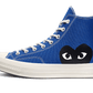 Converse Chuck Taylor All-Star 70s Hi Comme des Garçons PLAY Blue Quartz - 168300C