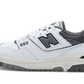 New Balance 550 White Dark Grey - BB550WTG