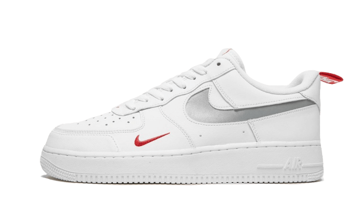 Nike Air Force 1 Low White Red Mini Swoosh - DO6709-100