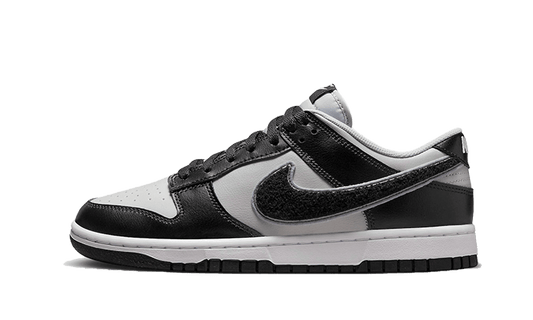 Nike Dunk Low Chenille Swoosh Grey Black - DQ7683-001