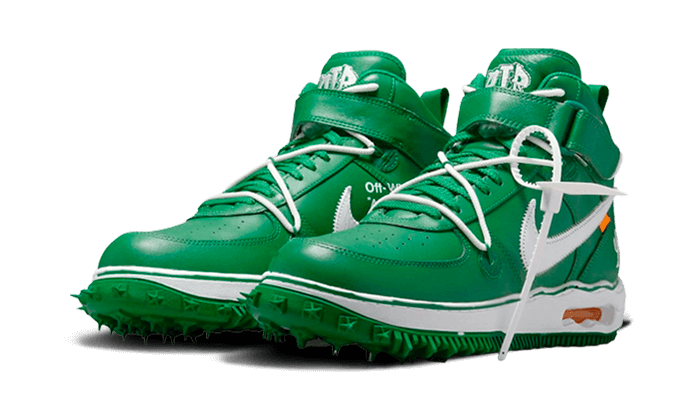 Nike x Off-White Air Force 1 Mid SP Pine Green – SOSUKICKS Nike x Off-White Air Force 1 Mid SP Pine Green – SOSUKICKS